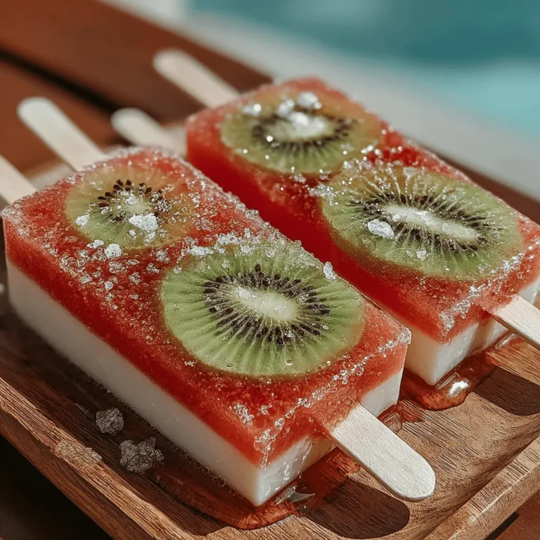 As the summer sun blazes overhead, the craving for cool, refreshing treats becomes almost irresistible. This is where the popularity of homemade popsicles comes into play. With the ability to blend flavors and experiment with ingredients, homemade popsicles offer a delightful way to indulge while staying healthy. One of the most popular combinations for these frozen treats is the vibrant and juicy pairing of watermelon and kiwi. This recipe for watermelon kiwi popsicles not only captures the essence of summer but also serves as a guilt-free indulgence that everyone can enjoy.