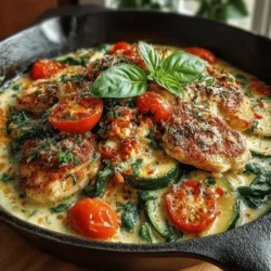 Creamy Tuscan Zucchini Chicken Skillet: A Culinary Delight
