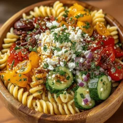 Colorful Mediterranean Pasta Salad: A Flavorful and Nutritious Delight