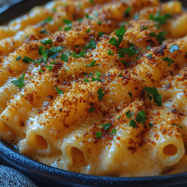 To create this luscious macaroni and cheese, you will need the following ingredients: