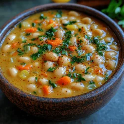 Creamy Tuscan White Bean Soup: A Hearty and Flavorful Delight