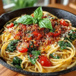Light Tomato Spinach Pasta Delight: Step-by-Step Preparation