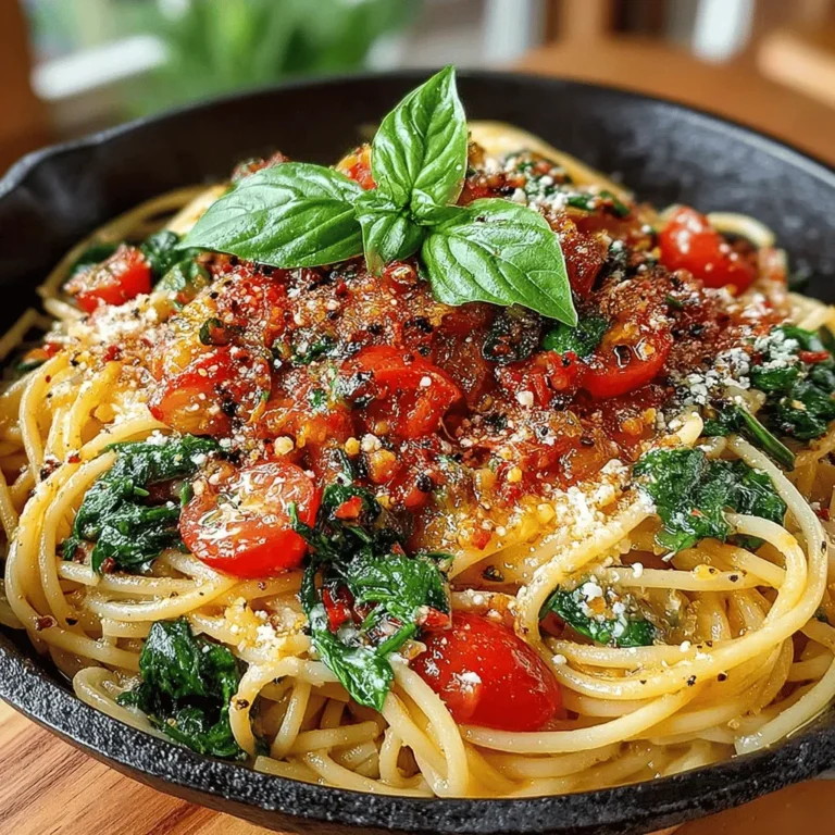 In today's fast-paced world, the demand for healthy, quick meals has skyrocketed. With busy schedules and the constant push for convenience, many individuals find themselves searching for nutritious options that can be prepared in minimal time. One such dish that perfectly fits this criterion is the Light Tomato Spinach Pasta Delight. This recipe not only offers a burst of flavor but also incorporates wholesome ingredients that cater to both health-conscious diners and those looking to savor a delicious meal.