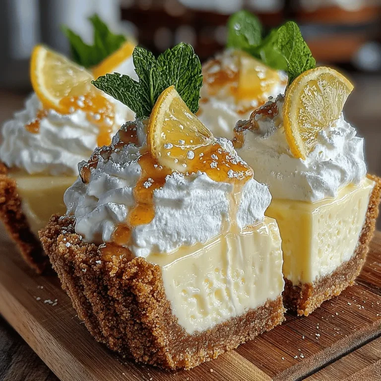 When the warm sun graces us with its presence, there's nothing quite like a refreshing dessert to complement those balmy days. Lemon desserts, known for their bright and zesty flavors, are a quintessential choice during the summer months. The tartness of lemon not only awakens the palate but also brings a sense of nostalgia, often conjuring memories of family gatherings, picnics, and leisurely afternoons spent under the sun. Among the myriad of lemon-infused confections, the Luscious Lemon Dream Icebox Pie stands out as an exceptional treat that embodies the essence of summer with its creamy texture and vibrant taste.
