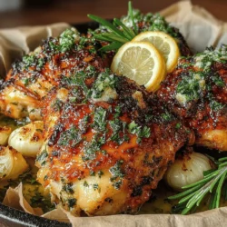 There’s a unique kind of magic that fills the air when chicken is slow-roasted in a kitchen. The rich, savory aroma wafts through the house, wrapping around you like a warm embrace, stirring memories of family gatherings, cozy dinners, and the kind of comfort that only a home-cooked meal can provide. I still remember the first time I embarked on the journey of slow-roasting chicken legs. As I stood over the mixing bowl, the vibrant green herbs mingled with the pungent garlic and zesty lemon, a wave of nostalgia washed over me. It took me back to my grandmother’s kitchen, where she infused every dish with love and care, creating an atmosphere of warmth that lingered long after the meal was over.