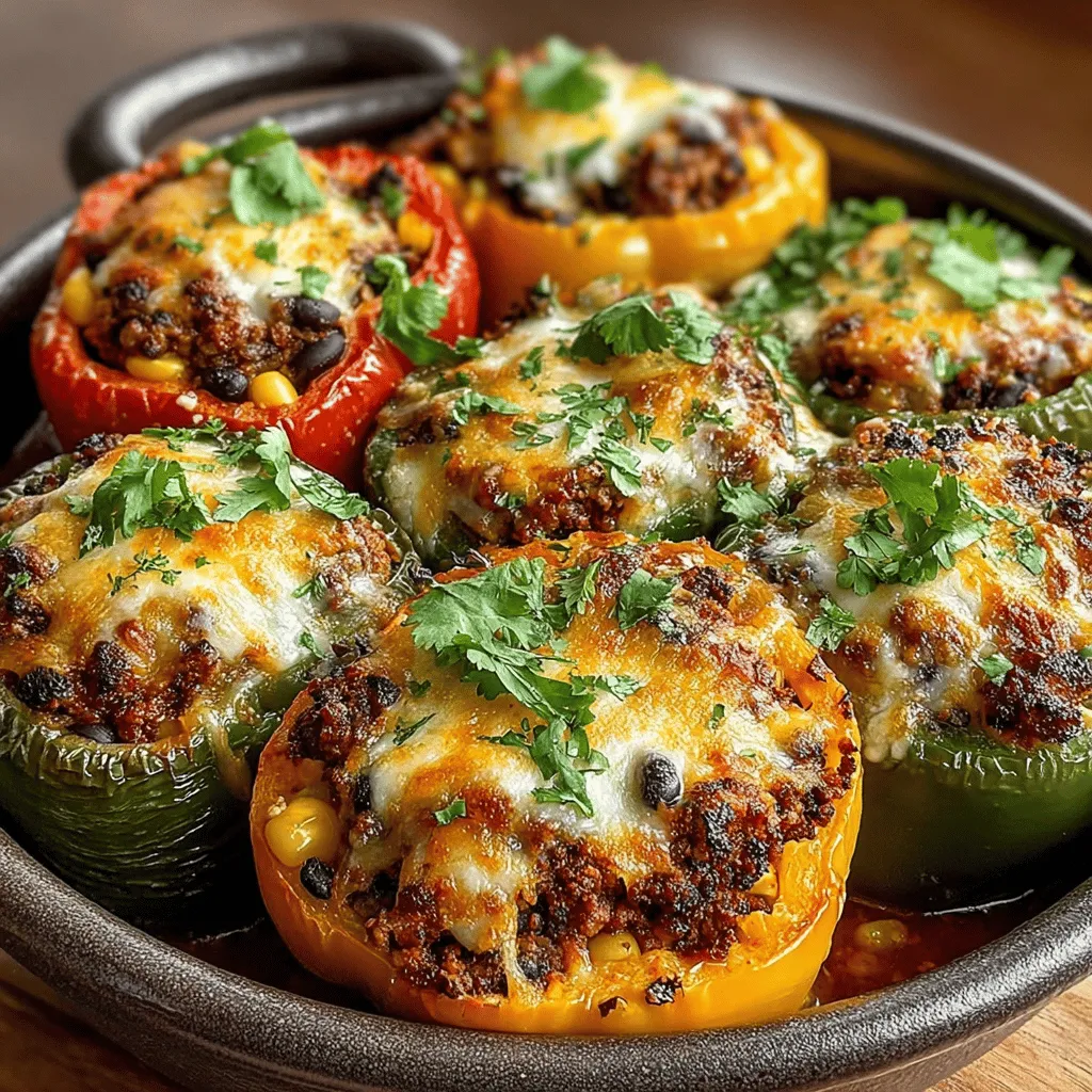 Creating these vibrant stuffed peppers requires a delightful assortment of ingredients. Here’s what you’ll need: