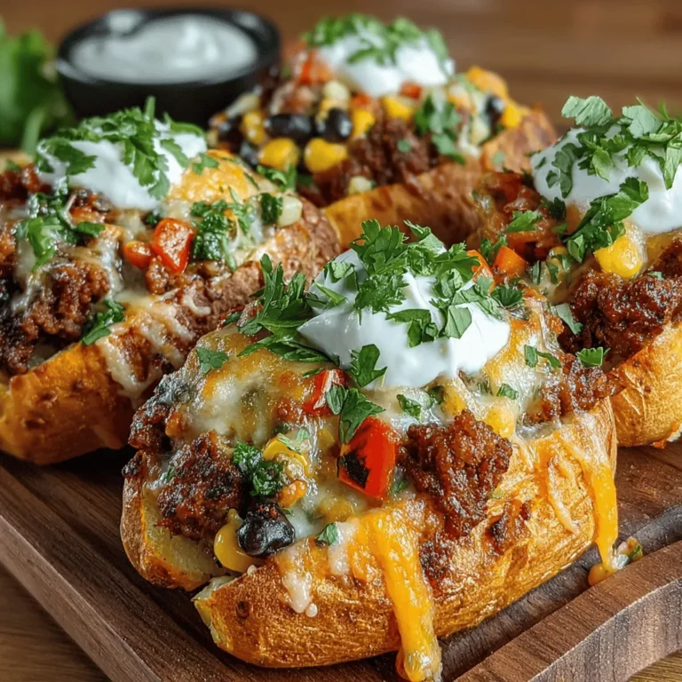 Sweet Potato & Sausage Casserole Boats are a delightful combination of savory flavors and nutritious ingredients, creating a dish that's perfect for any meal of the day. This recipe combines the natural sweetness of roasted sweet potatoes with the robust flavors of Italian sausage, making it a crowd-pleasing option for family dinners or gatherings with friends. The appeal of these casserole boats lies not only in their taste but also in their presentation—each sweet potato half acts as a vessel, filled with a colorful and hearty mixture that is both satisfying and visually appealing.
