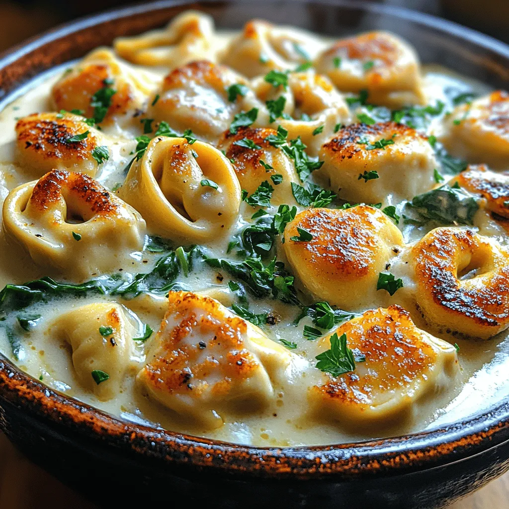 In the realm of comfort food, few dishes hold a candle to the creamy, indulgent delight of Chicken Alfredo Tortellini. This dish seamlessly marries the rich, velvety texture of Alfredo sauce with tender chicken and cheesy tortellini, creating a satisfying meal that's perfect for any occasion. Whether you're planning a family dinner, hosting a gathering with friends, or simply seeking a cozy night in, this recipe promises to deliver a burst of flavor and warmth with every bite. Its straightforward preparation makes it accessible to cooks of all skill levels, while its balance of creamy and savory notes ensures it will quickly become a favorite in your culinary repertoire.