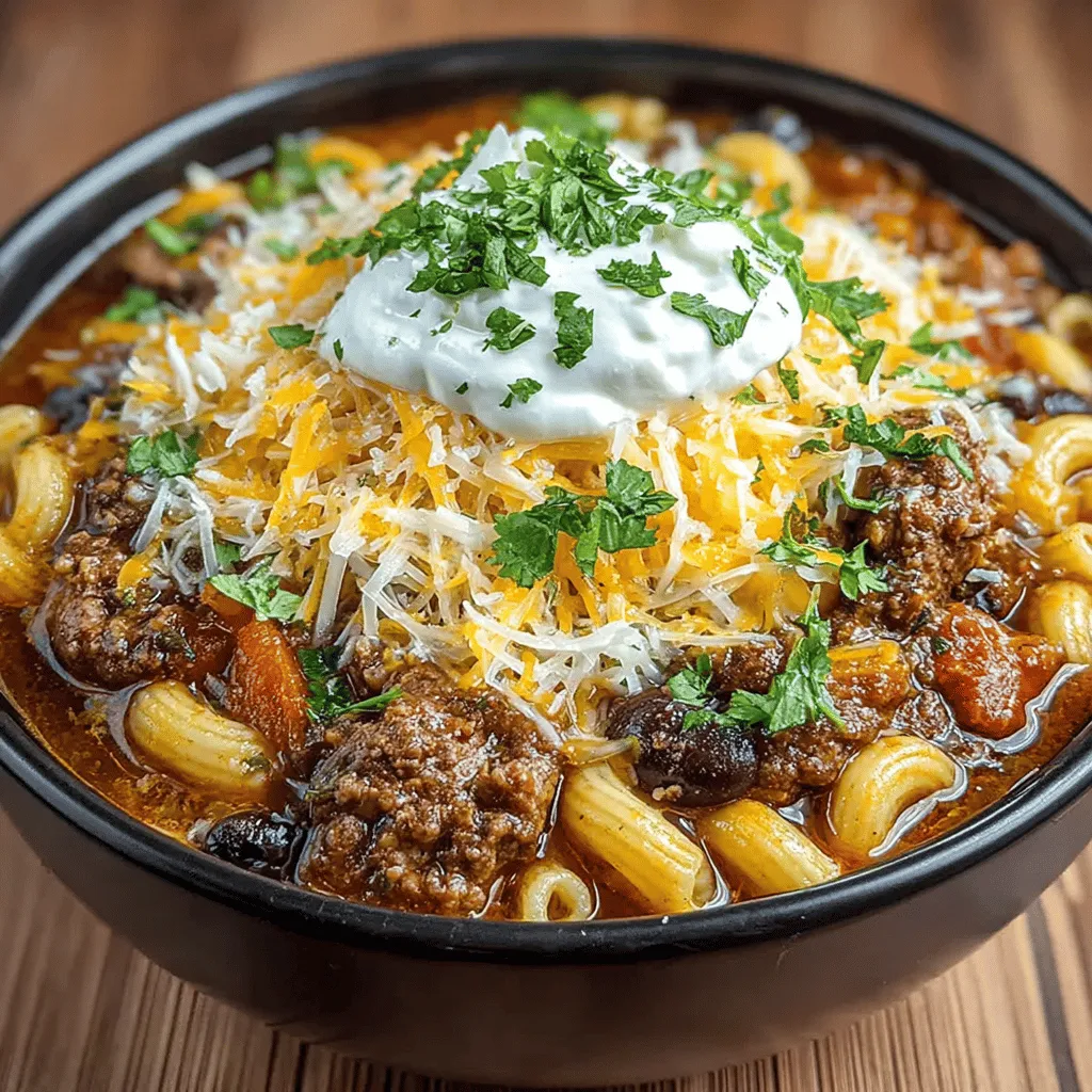 There’s something about the aroma of chili wafting through the house that feels like a warm hug on a chilly day. It evokes memories of cozy family gatherings, laughter around the table, and the soothing warmth that only comfort food can provide. Today, I'm excited to share a recipe that captures that essence perfectly: Hearty Slow Cooker Chili Mac with Cheddar Delight. This dish combines the rich flavors of chili with the comforting texture of macaroni and cheese, creating a meal that is not just filling but also incredibly satisfying. Whether you're feeding a crowd or simply indulging in a cozy night at home, this dish is sure to please.