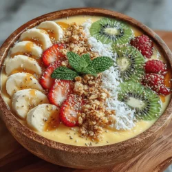 In recent years, smoothie bowls have surged in popularity, becoming a staple in health-conscious diets around the globe. These vibrant, nutrient-packed bowls not only offer a visually appealing way to enjoy a meal but also serve as a canvas for creativity in the kitchen. With their thick, creamy texture and endless topping possibilities, smoothie bowls are perfect for breakfast, brunch, or even a satisfying snack. Among the myriad of flavors and combinations available, the Tropical Bliss Frozen Pineapple Coconut Smoothie Bowl stands out as a particularly refreshing option that transports your taste buds to sun-soaked beaches and swaying palm trees.