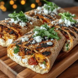 Grilled Eggplant & Feta Wraps