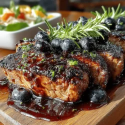 Embark on a culinary adventure with Blueberry Bliss Glazed Beef, a dish that seamlessly marries savory and sweet elements to create a truly memorable dining experience. This innovative recipe transforms the traditional notion of beef dishes, elevating them with a vibrant blueberry glaze that not only enhances the rich flavors of the meat but also adds a pop of color and freshness to your plate. Perfect for special occasions or an impressive family dinner, Blueberry Bliss Glazed Beef is bound to be a hit among all your guests.