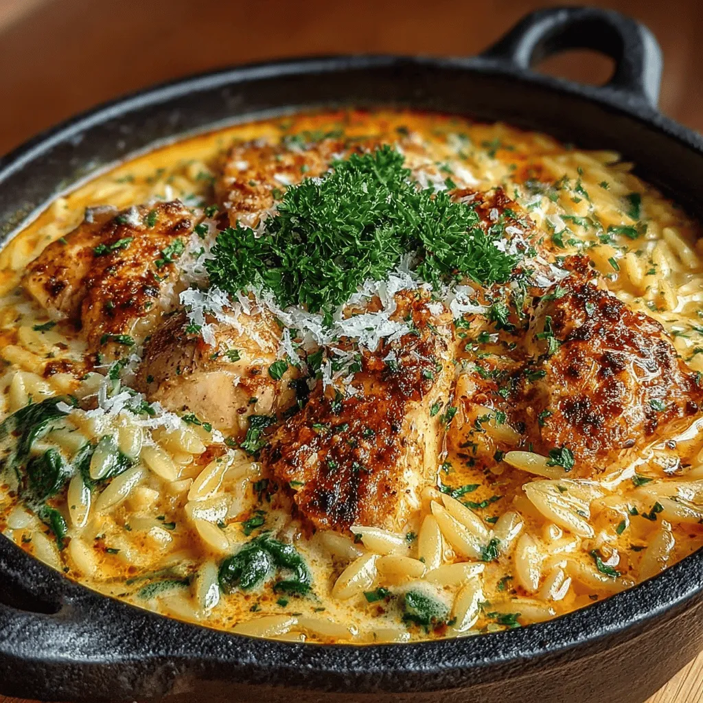 In the realm of comfort food, few dishes can compete with the creamy, hearty goodness of One-Pot Creamy Chicken and Spinach Orzo. This dish combines tender chicken, vibrant spinach, and delicate orzo pasta in a rich, flavorful sauce that warms both the body and soul. With its creamy texture and satisfying flavors, this recipe is more than just food; it’s a hug in a bowl, perfect for cozy family dinners or impressing guests with minimal effort.
