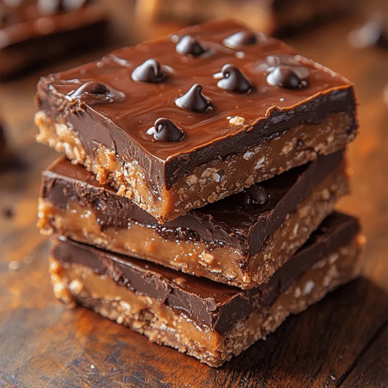 In the quest for healthier indulgences, the Decadent Guilt-Free Chocolate Peanut Butter Bars stand out as a deliciously satisfying treat that doesn't compromise on taste. With the rising demand for nutritious snacks that cater to various dietary lifestyles, these bars emerge as a versatile option for anyone looking to indulge their sweet tooth without the guilt. Whether you're pursuing a low-sugar diet, following a vegan lifestyle, or simply trying to incorporate more wholesome ingredients into your everyday treats, this recipe combines the rich, comforting flavors of chocolate and peanut butter with a host of nutritious components.