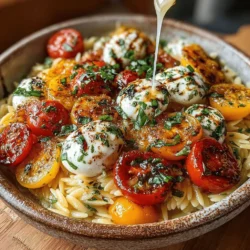 As the temperatures rise and the days stretch longer, nothing quite satisfies like a light and refreshing dish that embodies the vibrant flavors of summer. Enter the Chilled Caprese Orzo Bowl—a delightful combination of al dente orzo pasta, juicy cherry tomatoes, creamy mozzarella, and aromatic fresh basil, all brought together with a zesty dressing. This dish is not only perfect for warm weather but also versatile enough to serve as a light meal, a satisfying side, or even a centerpiece for a picnic or family dinner.