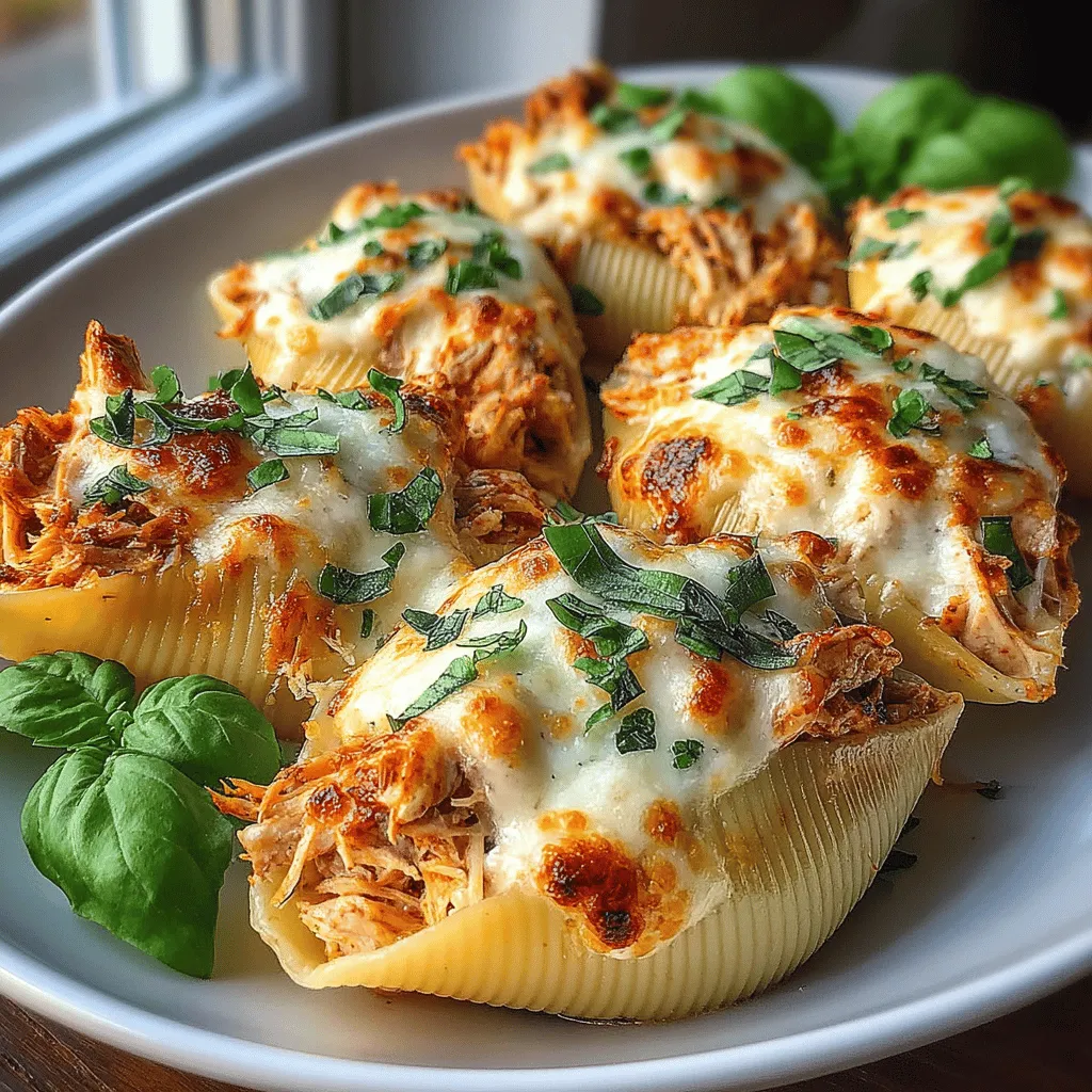 If you're in search of a delectable pasta dish that will please the entire family, look no further than Creamy Roasted Pepper & Chicken Shells. This dish blends the rich flavors of roasted red peppers with tender chicken, all enveloped in a creamy filling that promises to delight the taste buds. The combination of textures—from the chewy pasta shells to the velvety filling—creates a satisfying dining experience that is both comforting and indulgent.