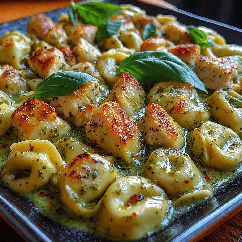 If you're looking for a dish that perfectly balances comfort, flavor, and convenience, look no further than Creamy Pesto Chicken Tortellini. This pasta dish combines the richness of a creamy sauce with the fresh, aromatic notes of basil pesto, resulting in a meal that's not only satisfying but also quick to prepare. Whether you're cooking for a busy weeknight dinner or a weekend gathering, this recipe promises to please everyone at the table.