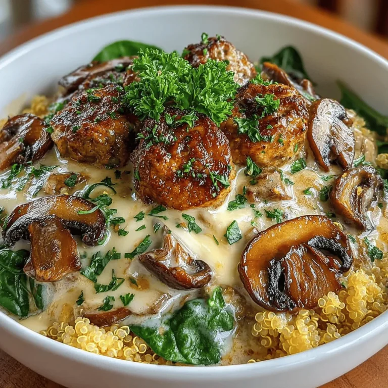 In the realm of comforting meals, few dishes can evoke the warmth and nostalgia of a classic burger quite like the Savory Mushroom & Swiss Burger Bowl. This innovative twist on a beloved favorite marries the robust flavors of a traditional burger with the freshness of a bowl-style presentation, making it a perfect choice for family dinners or cozy nights in. The beauty of this recipe lies not only in its delightful taste but also in its versatility and nutrition, striking a balance between indulgence and health-conscious eating.