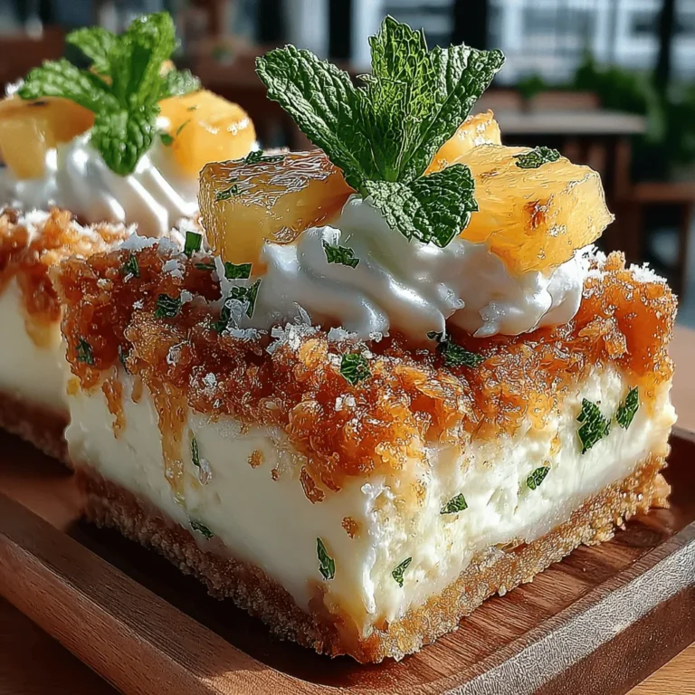 Tropical desserts have a unique allure, transporting us to sun-kissed beaches and warm breezes with every bite. Their bright flavors often evoke memories of vacations spent under palm trees, indulging in sweet treats that celebrate the bounty of summer. Among these delightful confections, Tropical Paradise Pineapple Bars stand out as a refreshing and easy-to-make dessert that captures the essence of tropical bliss.