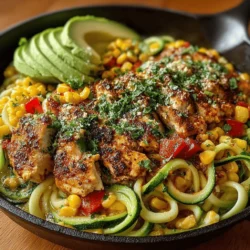 There's something undeniably special about a dish that combines comforting flavors with a healthy twist, and my Spicy Southwest Chicken Zoodle Skillet does just that. The journey into the world of zoodles—zucchini noodles—began for me on a sunlit summer afternoon. With the warmth of the sun streaming through my kitchen window, I was eager to create a meal that was both light and satisfying. As I spiralized my first zucchini, an exhilarating wave of anticipation washed over me; I was about to transform my approach to pasta forever.