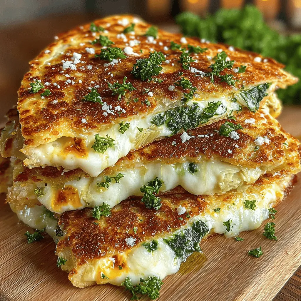 The Cheesy Spinach Artichoke Tortilla Melt is not only a delicious comfort food but also offers a variety of health benefits due to its nutrient-rich ingredients. Let’s take a closer look at the health aspects of the key components of this recipe.