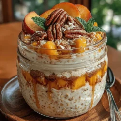 One optional ingredient that can take your Peach Cobbler Overnight Oats to the next level is Greek yogurt. By incorporating Greek yogurt, you add a layer of creaminess and a boost of protein, making your breakfast even more satisfying. This ingredient not only enhances the texture but also contributes beneficial probiotics which support gut health. If you're looking to keep the oats dairy-free, feel free to skip the yogurt or substitute with a plant-based yogurt alternative.