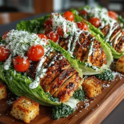 Grilled Chicken Caesar Lettuce Wraps: A Delicious and Nutritious Dish