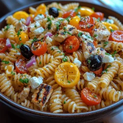 Zesty Lemon Chicken Pasta Salad Recipe