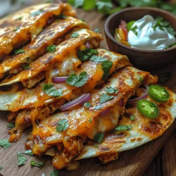 When it comes to quick and delicious meals, few dishes stand out quite like crispy BBQ chicken quesadillas. This dish combines the mouthwatering flavors of tender, smoky BBQ chicken with the satisfying crunch of perfectly toasted tortillas and the gooey goodness of melted cheese. Whether you’re looking for a hearty lunch, a simple dinner, or a fun snack for game day, BBQ chicken quesadillas offer a versatile option that can cater to any occasion.