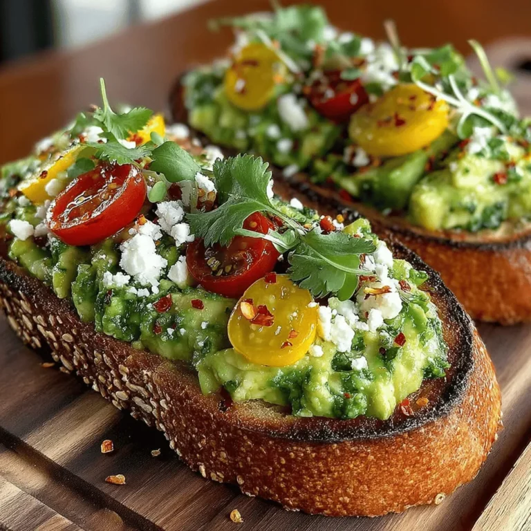 Avocado toast has taken the culinary world by storm, becoming a staple in cafes and homes alike. This dish, once a simple breakfast option, has evolved into a trendy meal that caters to a variety of palates and dietary preferences. One of the most exciting variations of this beloved dish is Zesty Lemon Avocado Toast. By infusing bright, tangy lemon into the creamy avocado, this recipe not only elevates the flavor profile but also enhances the overall freshness of the dish.