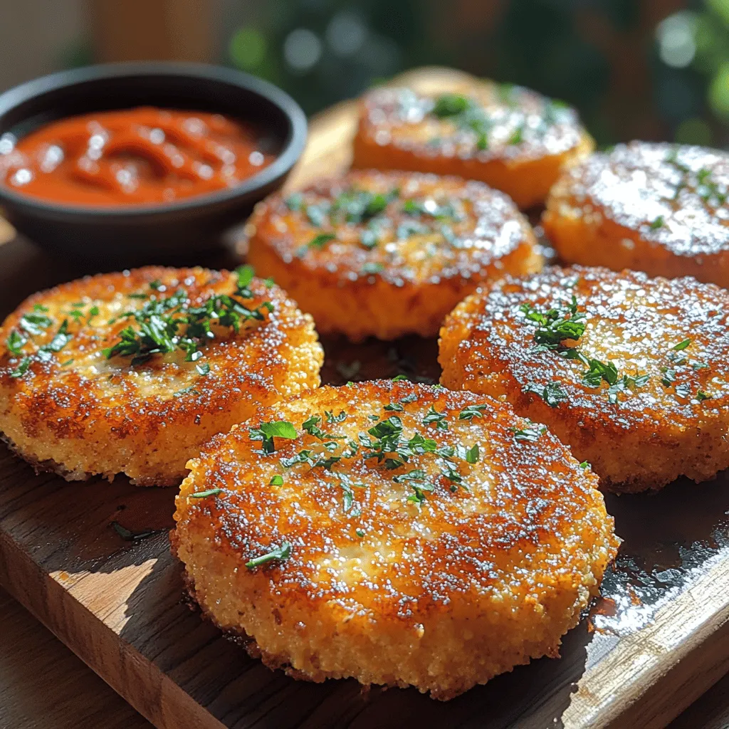 Welcome to the world of crispy Parmesan polenta cakes, a dish that beautifully balances simplicity with an air of sophistication. These golden-brown cakes are not just visually appealing but also tantalizingly delicious, making them an excellent choice whether you’re looking for an appetizer, a side dish, or a satisfying snack. Their crispy exterior, complemented by a creamy interior infused with the rich flavor of Parmesan cheese, makes them a versatile addition to any meal. In this article, we will provide a comprehensive step-by-step guide to creating these delectable polenta cakes, offering insights into their ingredients, cooking techniques, and serving suggestions that will elevate your culinary repertoire.