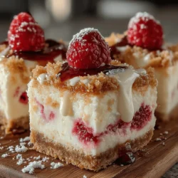 As the warm sun graces the days of summer, nothing quite compares to the allure of frozen desserts. These delightful treats not only provide a refreshing respite from the heat but also evoke memories of sun-soaked picnics and gatherings with friends and family. Among the myriad of frozen indulgences, Frozen Raspberry Cheesecake Bars stand out as a perfect blend of flavor and texture. This recipe offers a harmonious balance of sweet and tart, thanks to the vibrant raspberries, all nestled within a rich, creamy cheesecake filling.