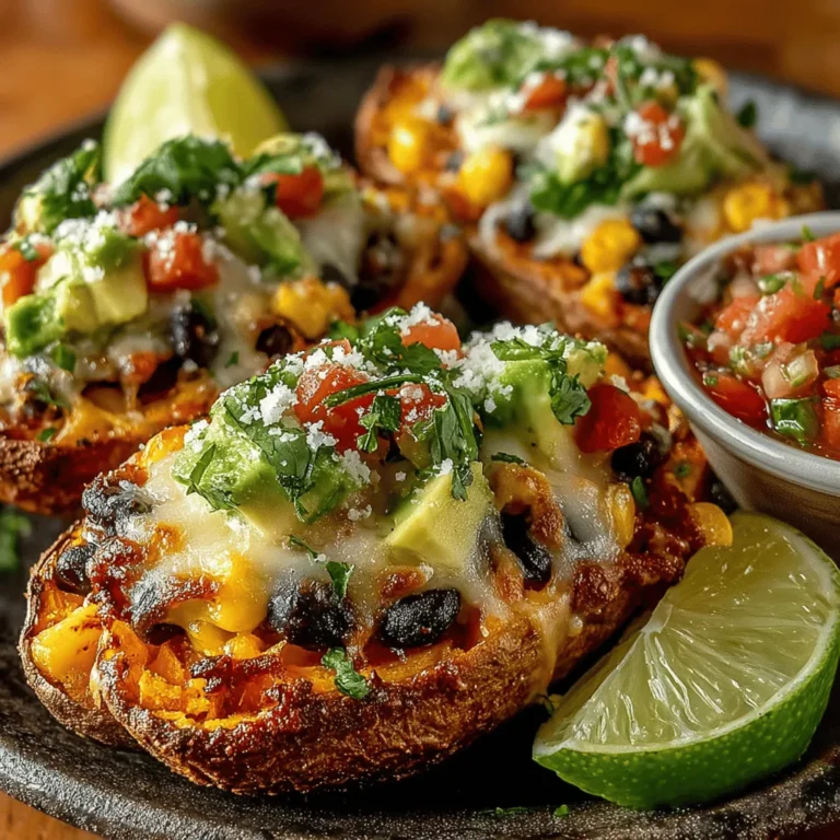 The foundation of any great recipe lies in its ingredients, and the Sweet & Crunchy Baked Sweet Potato Nacho Skins are no exception. Each component is carefully chosen not only for its flavor but also for its health benefits, making this dish a powerhouse of nutrition.
