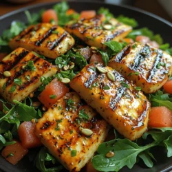 As the days grow longer and the temperatures rise, there’s nothing quite as invigorating as a fresh salad that encapsulates the essence of summer. Enter the Grilled Halloumi & Watermelon Salad, a vibrant dish that beautifully balances flavors and textures for a truly delightful culinary experience. This salad combines the salty richness of grilled halloumi with the sweet juiciness of ripe watermelon, creating a harmony that is both refreshing and satisfying. It’s the perfect addition to any summer gathering or a light meal on a warm day.