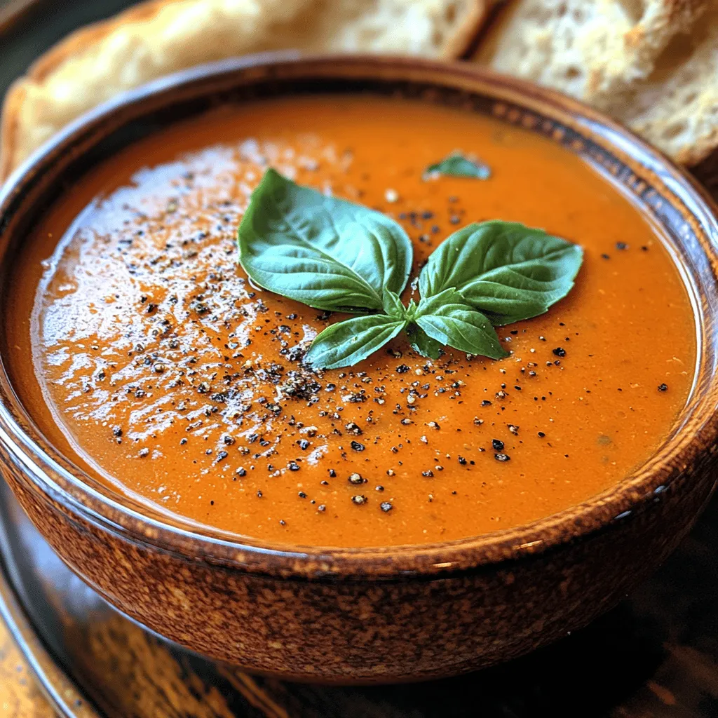 When it comes to comfort food, few dishes can compete with a warm bowl of Silky Roasted Red Pepper Soup. This vibrant and creamy concoction not only tantalizes the taste buds but also wraps you in a cozy embrace, making it the perfect choice for a starter or a light meal. The combination of sweet, roasted red peppers and aromatic ingredients creates a symphony of flavors that is satisfying and nourishing. As the chill of the season sets in, this soup serves as a reminder of the warmth and comfort that home-cooked meals can provide.