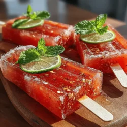 As the sun blazes and temperatures soar, nothing quite satisfies like a refreshing summer treat. Popsicles have long been a favorite, evoking nostalgia and delight with each icy bite. This summer, elevate your popsicle game with a unique twist that marries the sweetness of ripe watermelon with an unexpected spicy kick: Fire & Ice Spicy Watermelon Popsicles. This creative blend of flavors not only tantalizes the taste buds but also offers a refreshing respite from the heat, making it an ideal treat for hot summer days and festive gatherings.