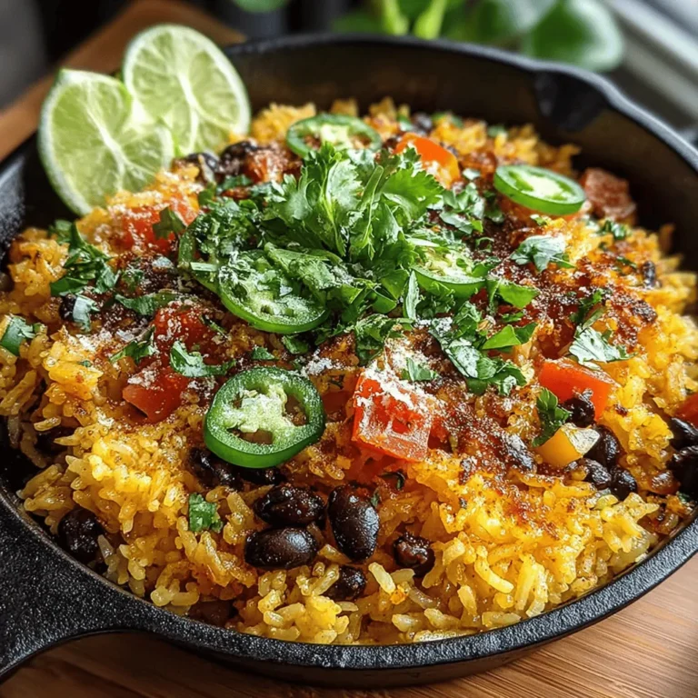 In today's fast-paced world, the demand for quick, nutritious meals has never been greater. Enter the Zesty Taco Rice and Bean Skillet, a vibrant, one-pan dish that offers a delicious combination of flavors and textures. This meal brings together wholesome ingredients and bold spices, making it not only a feast for the taste buds but also a nourishing option for busy individuals and families. Whether you're a seasoned chef or a novice in the kitchen, this recipe is designed to be straightforward, enjoyable, and satisfying.