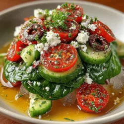 As the sun shines brighter and the temperatures rise, the demand for refreshing, light meals increases. One such recipe that perfectly embodies the essence of summer dining is the Chilled Spinach Artichoke Delight. This salad is a celebration of vibrant flavors and nutrient-rich ingredients that come together to create a dish that is not only visually appealing but also packed with health benefits.