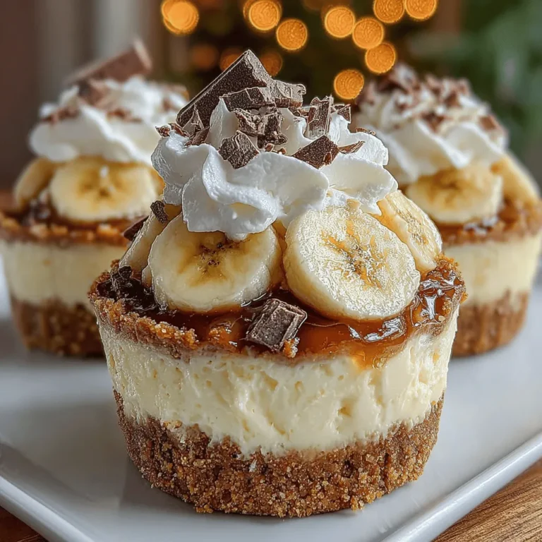 Welcome to the delightful world of desserts, where flavors and textures come together to create something truly special. Among the many sweet treats that tantalize our taste buds, the Banana Bliss Cream Pie Cups stand out as a unique twist on the classic banana cream pie. These individual servings are not only visually appealing but also incredibly easy to prepare, making them an ideal choice for a variety of occasions. Whether you're hosting a family gathering, celebrating a birthday, or simply looking to indulge in a sweet moment, these cups are sure to impress.