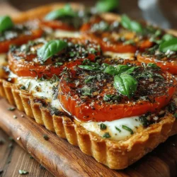 When it comes to creating a dish that is both visually stunning and delightfully flavorful, the Delightful Tomato & Mozzarella Tart stands out as a true culinary masterpiece. This savory tart combines the rich flavors of ripe tomatoes and creamy mozzarella, all encased in a flaky puff pastry, making it an ideal choice for any occasion. Whether you’re hosting a summer gathering, planning a light lunch, or looking for an impressive appetizer, this tart is sure to captivate your guests and leave them craving more.