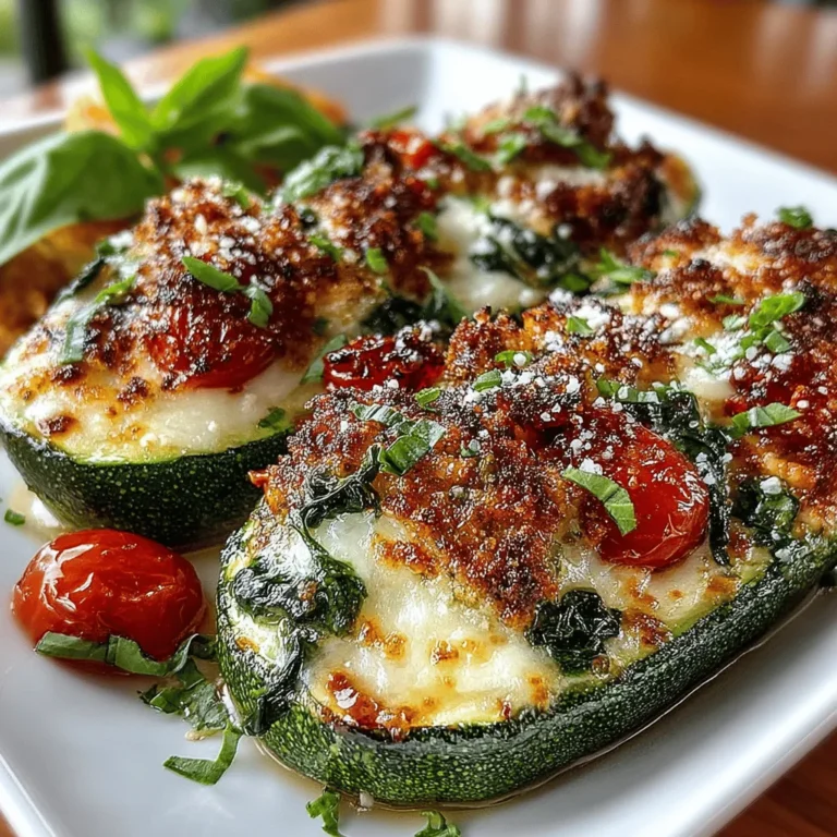 Zucchini has steadily gained popularity in the culinary world, celebrated for its versatility and ability to adapt to a wide range of flavors and cooking methods. This humble vegetable, a summer squash, is not only easy to find but also offers a plethora of health benefits, making it a favorite among health-conscious cooks. Among the many creative ways to enjoy zucchini, the concept of "zucchini boats" stands out as a fun and nutritious meal option. Mini Zucchini Parmesan Skillet Boats are a delightful variation that combines the fresh taste of zucchini with rich cheeses and vibrant vegetables, resulting in a dish that is both satisfying and wholesome.