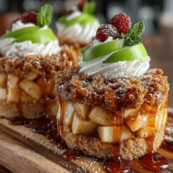 When it comes to dessert, few things can rival the delightful combination of fresh fruit and a satisfying crunchy topping. Enter the Frosty Apple Crumble Delight Coins, a refreshing and delicious dessert that marries the wholesome goodness of apples with a crunchy oat crust and creamy yogurt. This unique treat is not only visually appealing but also versatile enough to shine at various occasions—from family gatherings and picnics to serving as a healthy snack for kids. The balance of flavors and textures in this dessert makes it both satisfying and guilt-free, allowing you to indulge without the typical dietary concerns.