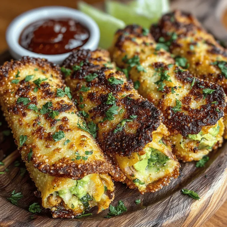 In recent years, fusion recipes have surged in popularity among home cooks, blending traditional culinary elements with innovative combinations to create dishes that are both familiar and exciting. This trend not only elevates the dining experience but also allows for creativity in the kitchen. One such delightful fusion dish is Crispy Avocado Chicken Egg Rolls. These egg rolls are a perfect marriage of flavors and textures, combining the tender goodness of shredded chicken with the creamy richness of ripe avocados, all encased in a crispy shell.
