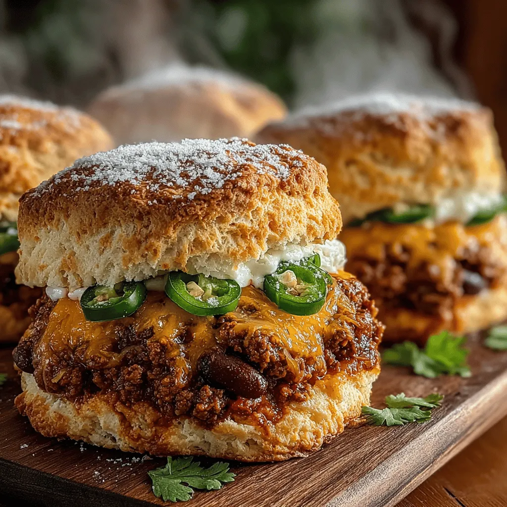In the world of comfort food, few dishes can compete with the delightful combination of cheesy biscuits and hearty chili. Enter Cheddar Chili Biscuit Sliders—a delicious recipe that brings together the warm, flaky texture of freshly baked biscuits with a robust chili filling. These sliders are not only a feast for the senses but also a versatile option that can cater to any occasion, be it a casual gathering, an exciting game day, or a cozy family dinner. With their inviting aroma and satisfying flavor profile, Cheddar Chili Biscuit Sliders are sure to be a hit at your next meal.