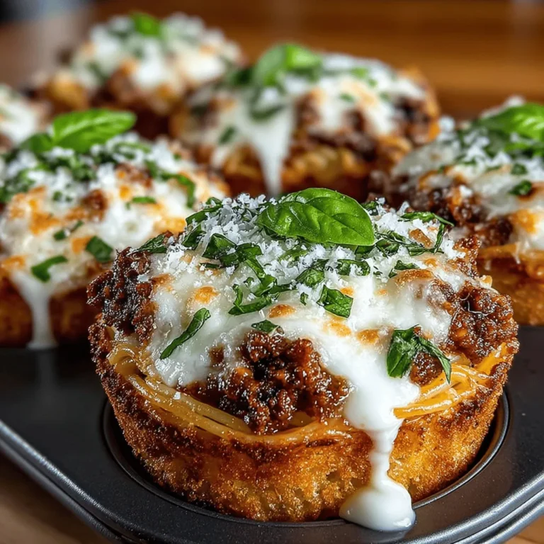When it comes to culinary creativity, few dishes can compete with the charm and appeal of Mini Spaghetti Pie Muffins. This delightful recipe transforms the beloved spaghetti into an innovative muffin-shaped form, making it not only a feast for the taste buds but also a visual treat. Imagine all the flavors of traditional spaghetti, reimagined as individual servings that are easy to prepare, serve, and enjoy. Whether you're hosting a family dinner, planning a party, or simply looking for a kid-friendly snack, these muffins promise to delight everyone at the table.