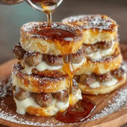 Mini French Toast Sausage Sliders are a delightful twist on traditional breakfast fare, combining the classic flavors of French toast with savory sausage in a bite-sized format. These sliders not only bring a playful element to your morning routine but also serve as a visually appealing and satisfying option for brunches or gatherings. Imagine fluffy, sweet brioche bread enveloping perfectly cooked sausage, creating a harmonious blend of sweet and savory that’s hard to resist.