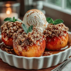 To create the perfect Sweet Cinnamon Baked Peaches, it’s essential to understand the role of each ingredient in the recipe. This not only ensures a delicious outcome but also enhances your overall cooking experience.