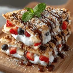 Fruity Fiesta Quesadillas are an innovative and delectable twist on the classic quesadilla, transforming a savory staple into a delightful sweet treat. This recipe perfectly balances creamy, fruity, and crunchy elements, making it an ideal dessert or snack for any occasion. Whether you are hosting a gathering, planning a fun family meal, or simply craving something sweet, these quesadillas are sure to impress both kids and adults alike.