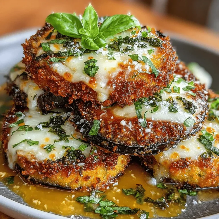 The Eggplant Mozzarella Stack Bake is a delightful dish that perfectly combines the rich flavors of eggplant and creamy mozzarella, making it an irresistible choice for vegetarians and meat-lovers alike. This hearty bake not only tantalizes the taste buds but also provides a satisfying and comforting meal option that can be enjoyed any day of the week. As you dive into this recipe, you'll discover how simple ingredients can come together to create an impressive dish that serves as both an appetizer and a main course.