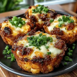 If you're looking for a deliciously fun appetizer or a quick meal option that will leave your guests raving, look no further than Mini Chicken Ranch Tater Cups. These delightful bites combine the crispy texture of tater tots with savory shredded chicken, creamy ranch dressing, and melted cheese. Not only are they easy to prepare, but they also pack a flavor punch that makes them a surefire crowd-pleaser. Whether you're hosting a family dinner, planning a game day gathering, or simply craving a tasty treat, these mini tater cups are versatile enough to suit any occasion.